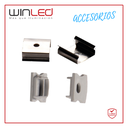 WIN- KIT JUEGOS PARA MONTAJE PERFIL DE ALUMINIO INCLUYE 10 TAPAS PLASTICO Y 10 CLIPS