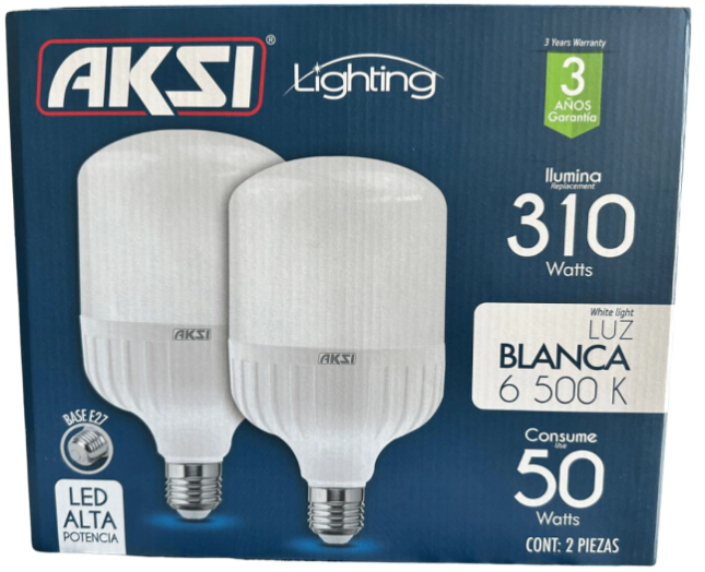 [116444 / BWPG87927] AKS- FOCO LED ALTA POTENCIA 50W 2PACK