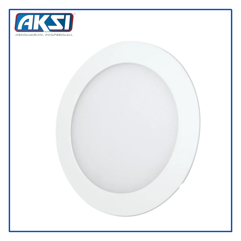 AKS- LUMINARIO EMPOTRABLE CIRCULAR LED, 18W, LUZ BLANCA 6500K
