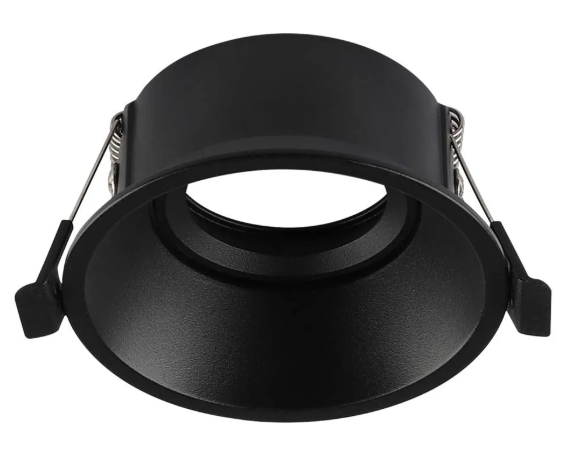 [ADE-114] INN- EMPOTRABLE ARO METÁLICO DIRIGIBLE PROFESIONAL NEGRO INTERIOR BASE GU10