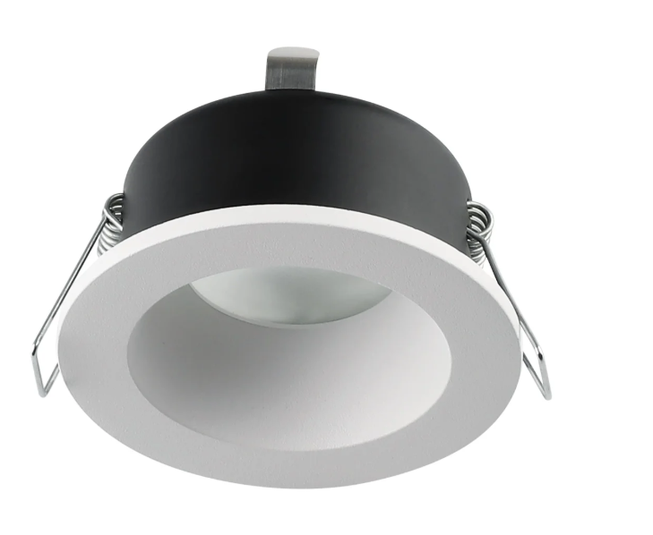 [ADE-115] INN- EMPOTRABLE ARO METÁLICO FIJO PROFESIONAL BLANCO EXTERIOR IP65 BASE GU10