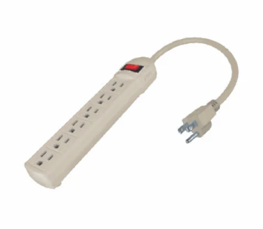 [118922] AKS - BARRA MULTICONTACTO 6 ENTRADAS CABLE 30CM 14AWG