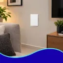 APL-701 PLACA LUXURY APAGADOR DE 1 INTERRUPTOR 3 VIAS COLOR BLANCO