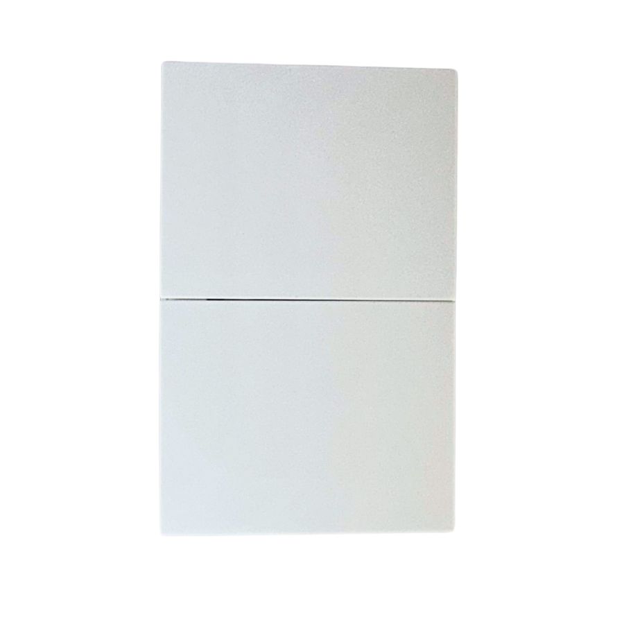 [APL-702] APL-702 PLACA LUXURY APAGADOR DE 2 INTERRUPTOR 3 VIAS COLOR BLANCO