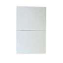 APL-702 PLACA LUXURY APAGADOR DE 2 INTERRUPTOR 3 VIAS COLOR BLANCO