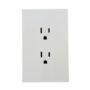 APL-704 PLACA LUXURY CONTACTO DOBLE COLOR BLANCO