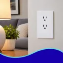 APL-704 PLACA LUXURY CONTACTO DOBLE COLOR BLANCO