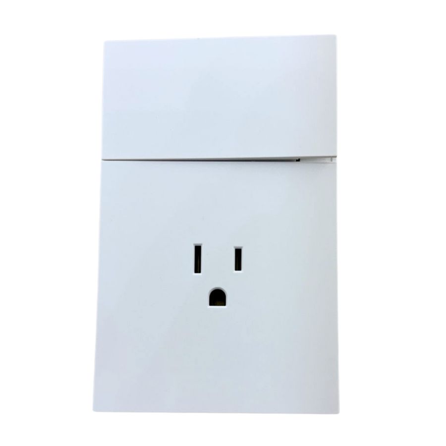 [APL-705] APL-705 PLACA LUXURY CONTACTO SENCILLO Y APAGADOR DE 1 INTERRUPTOR 3 VIAS COLOR BLANCO