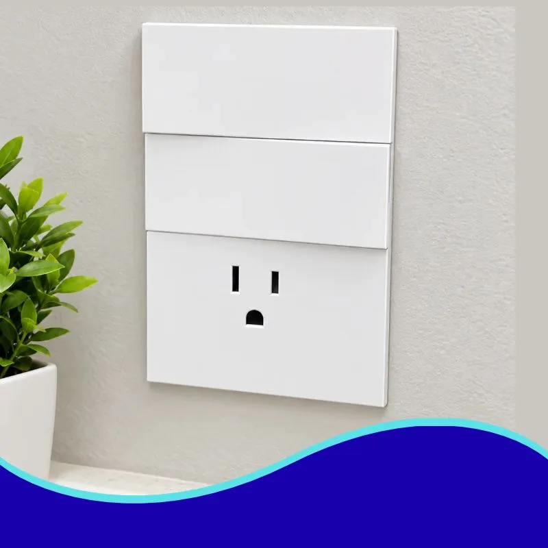 [APL-706] APL-706 PLACA LUXURY CONTACTO SENCILLO Y APAGADOR DE 2 INTERRUPTORES 3 VIAS COLOR BLANCO