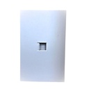 APL-709 PLACA LUXURY CONTACTO RED LAN TIPO RJ45  COLOR BLANCO