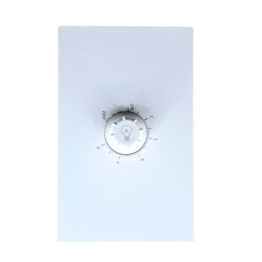 [APL-711] APL-711 PLACA LUXURY CONTACTO ATENUADOR ILUMINACIÓN 100W 127VCA  COLOR BLANCO
