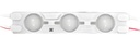 10pz MÓDULO DE 3 LEDS C/ LUPA 2835 12v BCO FRIO
