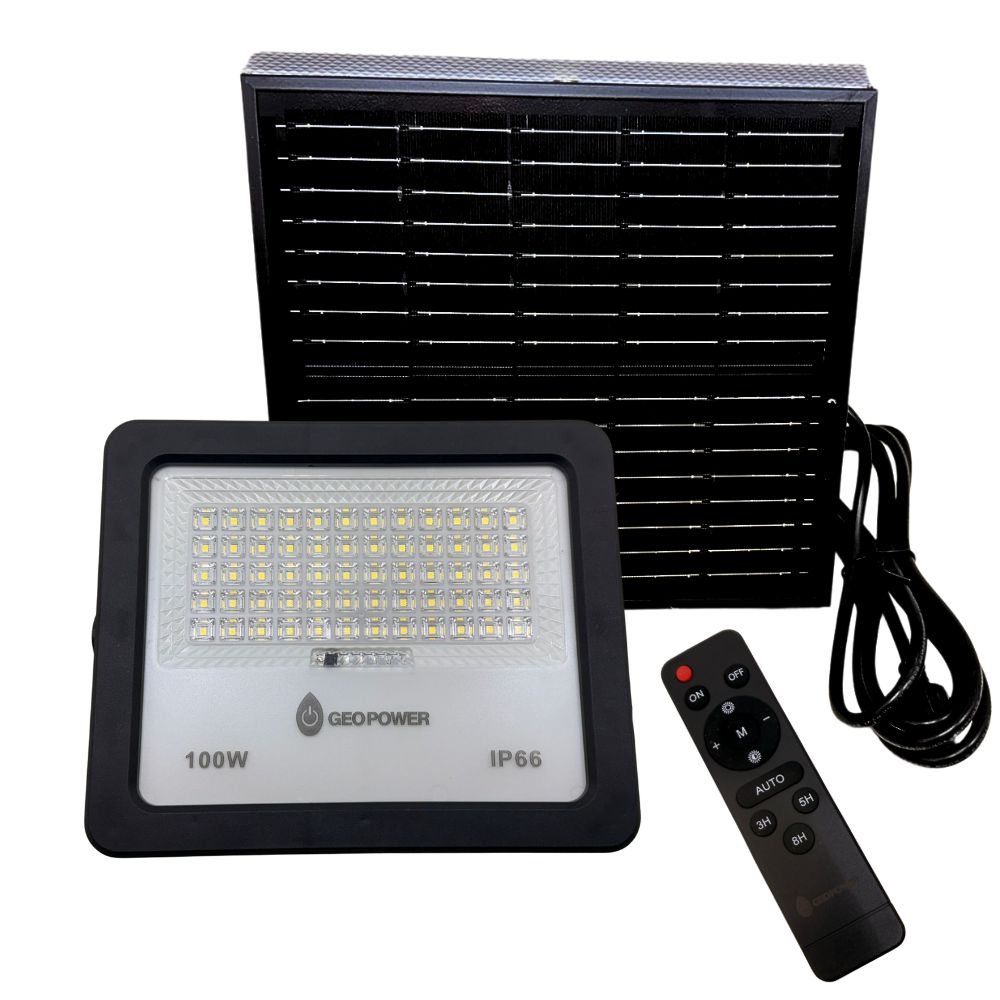 [REFLEDSG/100W] GEO - REFLECTOR SOLAR 1100LM  6AH EQUIVALENTE A 100W