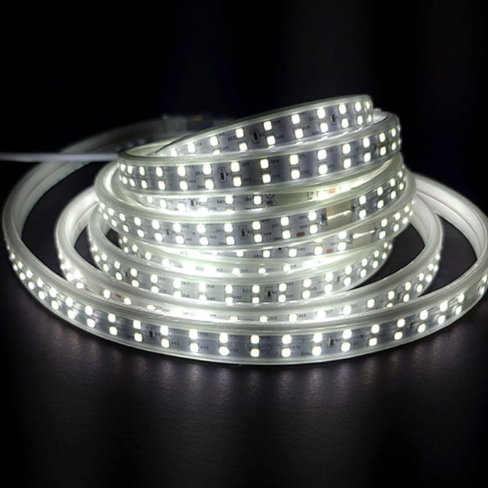 [DD-02V-10-01B-25M] 25m - MANGUERA LED DOBLE TIRA SMD2835 Luz FRÍA y 1 CONTROLADOR