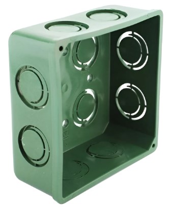 SAN- CAJA DE REGISTRO SIN TAPA DE PLASTICO 4" X 4"PVC