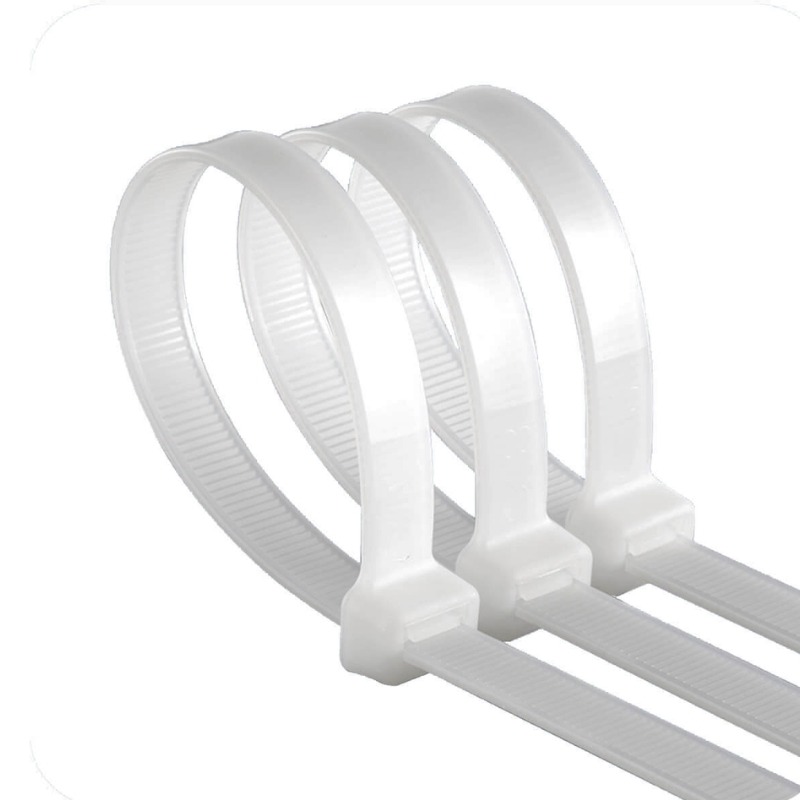 AKS - Cincho de plastico de 150 x 3.6 mm- color blanco (50 pzs bolsa)