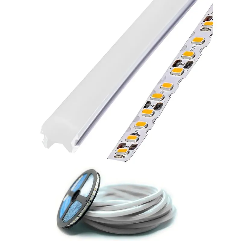 1M TIRA NEON 2da GEN 12V 120L/M 6MM BLANCA FRIA