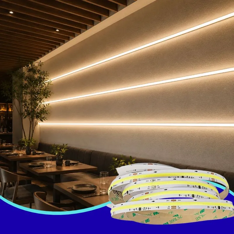 WIN - TIRA LED CONTINUO COB DIGITAL CAMINATA 5M 60W 24VCD INTERIOR IP20 BLANCO FRÍO 6500K