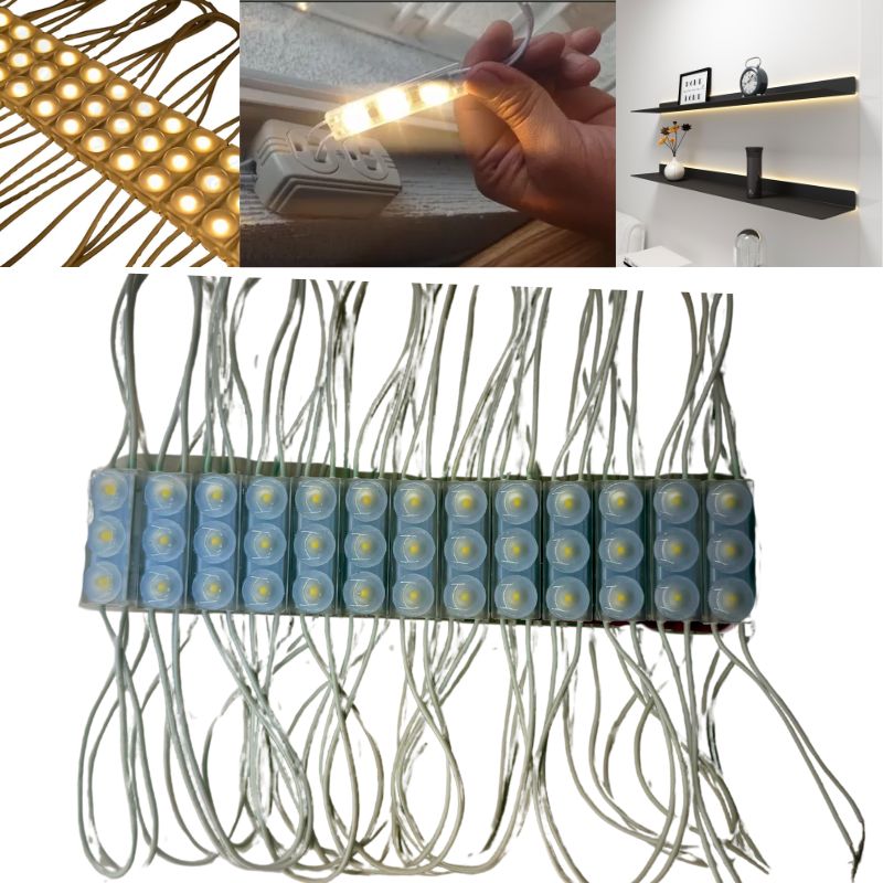 [MML3-110v-BCx10] 10pz MODULO LED MINI 110v 3 LEDS LUZ BLANCO CALIDO