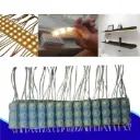 10pz MODULO LED MINI 110v 3 LEDS LUZ BLANCO CALIDO