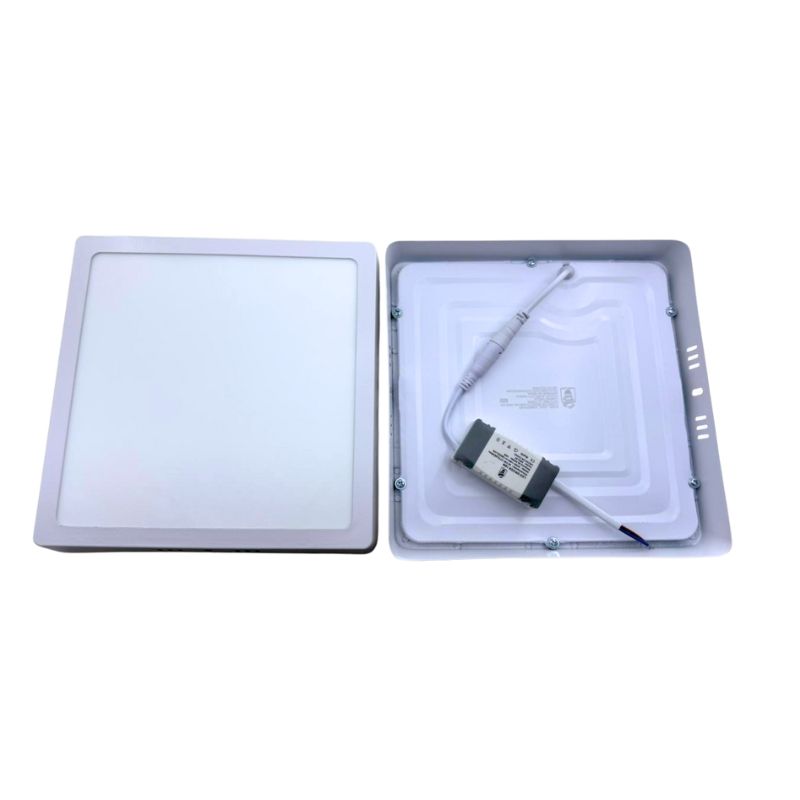LEL- 2pack PANEL SOBREPONER CUADRADO 18W BLANCO FRIO