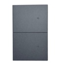 APL-416 PLACA LUXURY SMART WiFi BT APAGADOR DE 2 INTERRUPTORES GRIS OXFORD