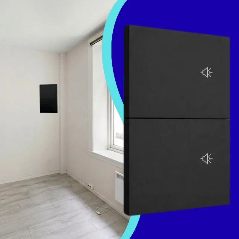 [APL-616] APL-616 PLACA LUXURY SMART WiFi BT APAGADOR DE 2 INTERRUPTORES NEGRO