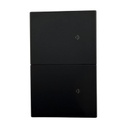 APL-616 PLACA LUXURY SMART WiFi BT APAGADOR DE 2 INTERRUPTORES NEGRO
