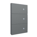 APL-417 PLACA LUXURY SMART WiFi BT APAGADOR DE 3 INTERRUPTORES GRIS OXFORD