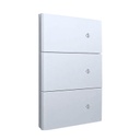 APL-717 PLACA LUXURY SMART WiFi BT APAGADOR DE 3 INTERRUPTORES BLANCA