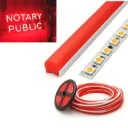5m TIRA NEON 2da GEN 12V 120L/M 6MM ROJA