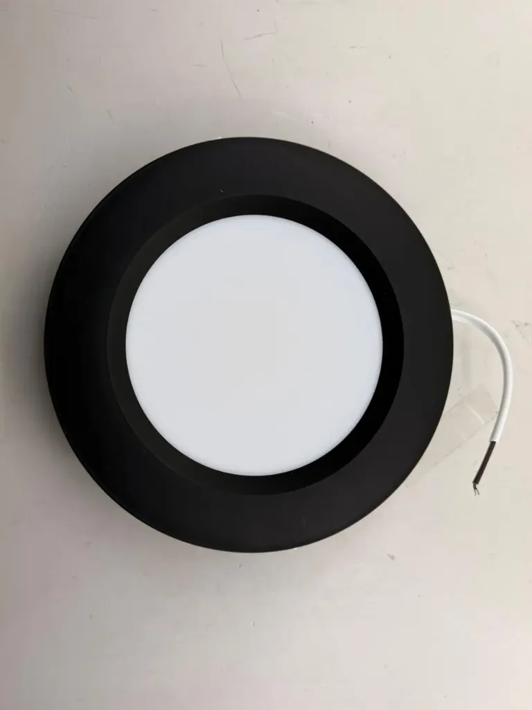 INN- EMPOTRABLE REDONDO BOTE O PLAFON NEGRO 12W 3 TONOS CCT