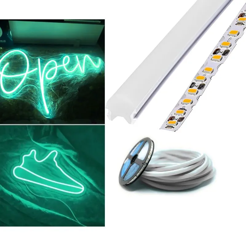 5m Tira Neon 2da Generacion 12v 120l/m 6mm Verde Mars