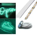 5m Tira Neon 2da Generacion 12v 120l/m 6mm Verde Mars