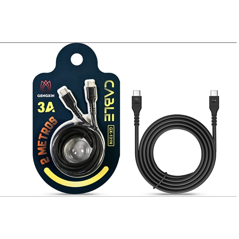 GX- CABLE TIPO C A TIPO C NEGRO 2M