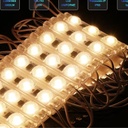 10pz Módulos Led C/ Lupa 110v Luz Blanco Cálido CRISTAL