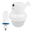 AKS- LUMINARIO SUBURBANO EXTERIOR CON FOTOCELDA CON FOCO 65W