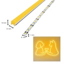 5m TIRA NEON 2da GEN 12V 120L/M 6MM AMARILLO DORADO