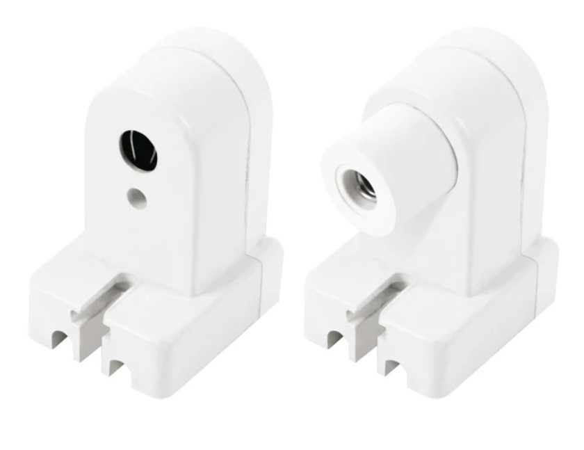 AKS- KIT 2 PZA PORTALAMPARA DE PLASTICO SLIM LINE FA8