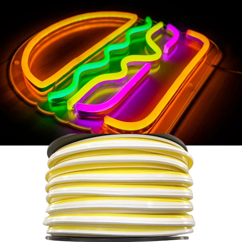 GX- 20m TIRA NEON 2da GEN12V 120L/M 6MM AMARILLO LIMON