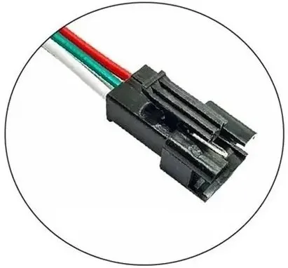 GX- CONECTOR 3PIN CABLE 10CM PIXEL MACHO