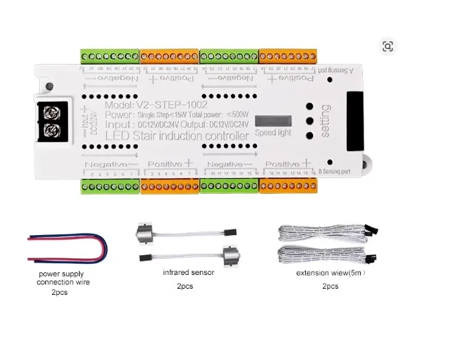 [CNTSTEP1002] LAL - COTROLADOR LED SECUENCIAL ESCALERA SENSOR MOV