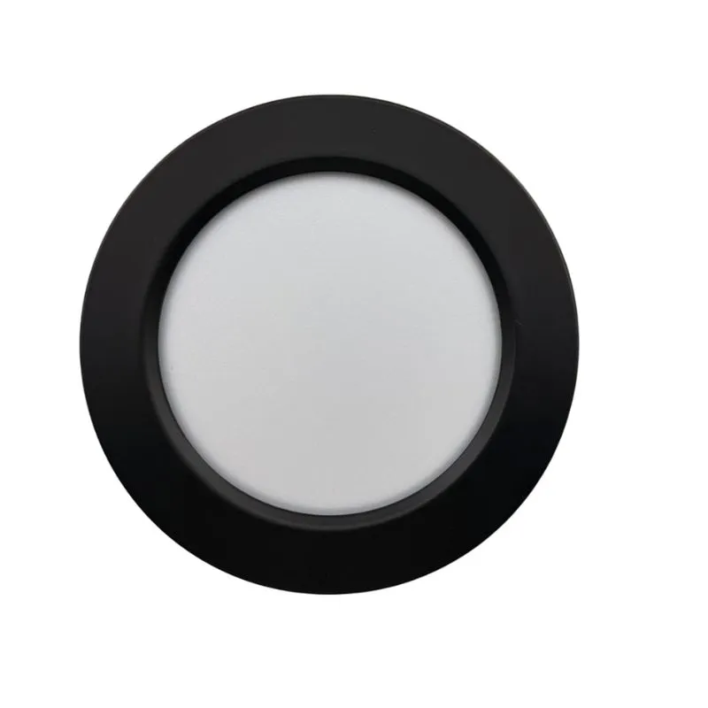 MER- LUMINARIO LED BOTE 12W LUZ BLANCA MARCO NEGRO