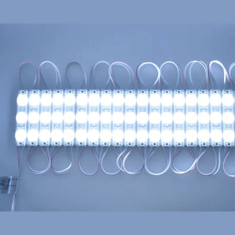 GX-10pz MÓDULO 20 DE 3 LEDS C/ LUPA 2835 12v BCO FRIO