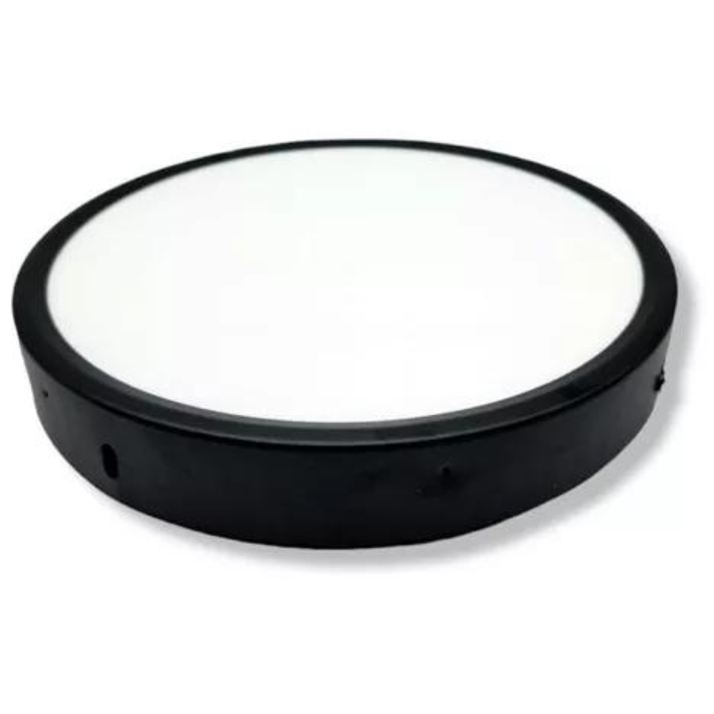 2pzs PANEL SOBREPONER REDONDO NEGRO 18W 3 TONOS