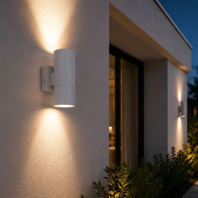 [1364-LUXX2WAP01] MER- LUMINARIA PARED CILINDRO DOBLE BLANCO 2XGU10