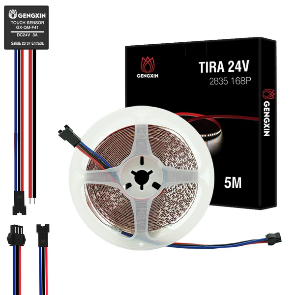 GX- 5m TIRA LED 24V INTERIOR 3 TONOS CON SENSOR TOUCH