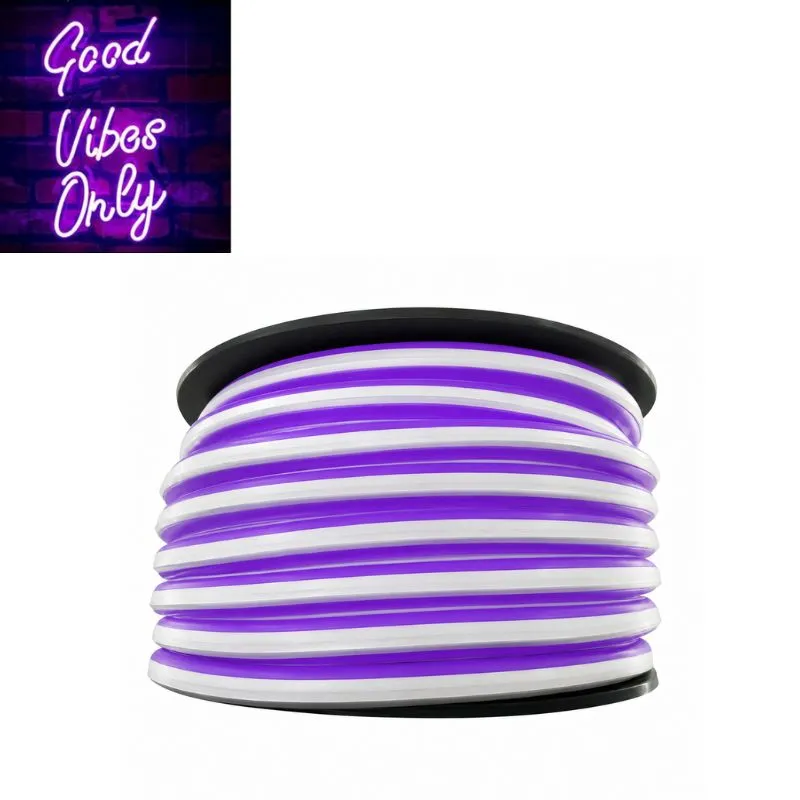 GX- 20m TIRA NEON 2da GEN 12V 120L/M 6MM MORADO