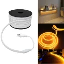 10m TIRA LED NEON ULTRAFINA BLANCO CÁLIDO 120V con CLAVIJA