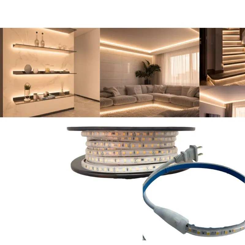 1m TIRA C/ADHESIVO 127V 2835 LUZ NEUTRA